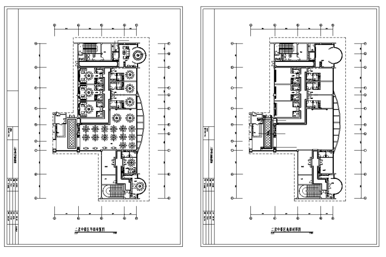 某1000平米中餐厅室内装修装饰设计竣工图（90张）-二层B型包厢平面图