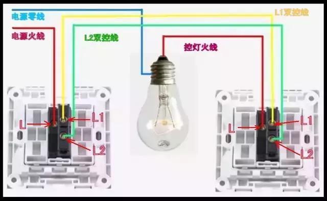 双控开关双控开关资料下载-家庭用电双控开关接线方法，学会不求人！