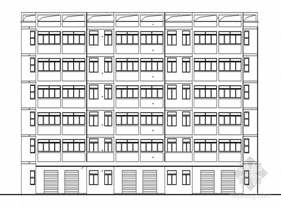 六层公租房建筑图资料下载-[新安县产业聚集区]某六层公租房建筑施工图