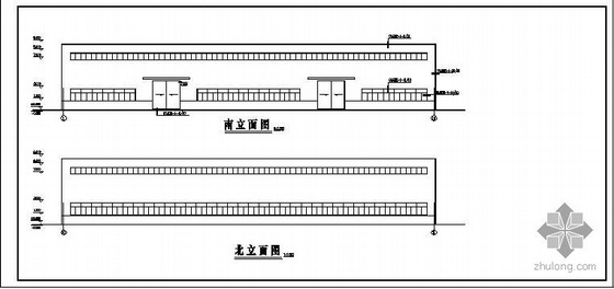 18米跨钢屋架图纸资料下载-某18米跨钢结构厂房图纸