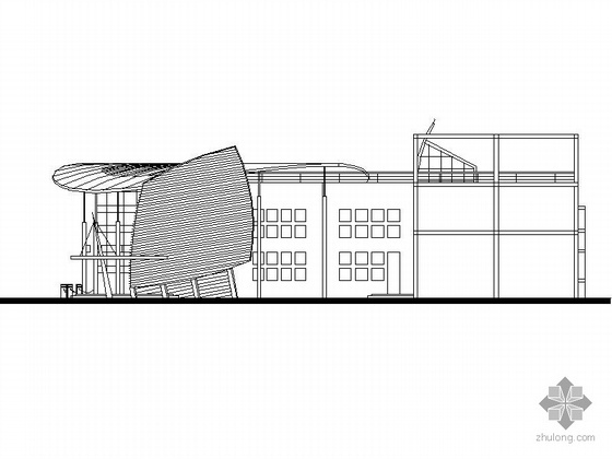 温泉会所建筑设计资料下载-某现代二层会所建筑设计方案