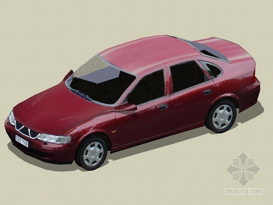 憧憬红色的复式家资料下载-红色家轿SketchUp模型下载