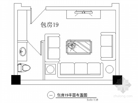 欧式吊顶装修图资料下载-某欧式娱乐会所包房19装修图
