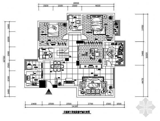 三居室的施工计划资料下载-三居室设计
