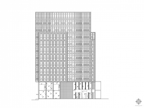 浙江商务中心施工图资料下载-[嘉兴]十一层商务中心建筑施工图