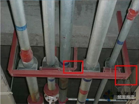 建筑安装工程九项质量通病及预防措施图文介绍-严禁火焊切割支架 