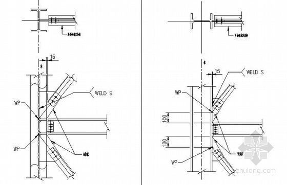 钢结构螺栓连接设计资料下载-钢结构螺栓连接节点构造详图