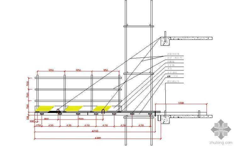悬挑幕墙施工方案资料下载-福州某高层脚手架施工方案（落地式、型钢悬挑）