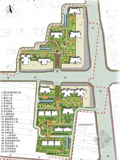 东梓关村景观概念设计方案资料下载-某小区景观概念设计方案