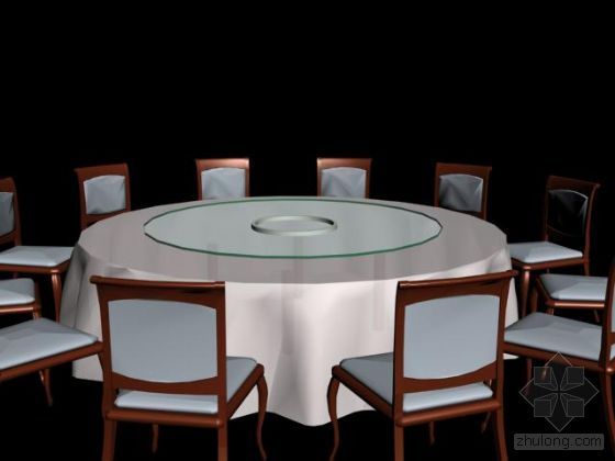 餐桌模型模型资料下载-大餐桌模型