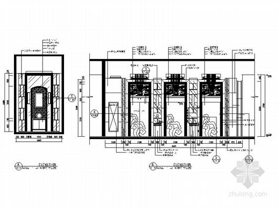 [湖南]长沙某国际大酒店二层餐厅施工图-图7