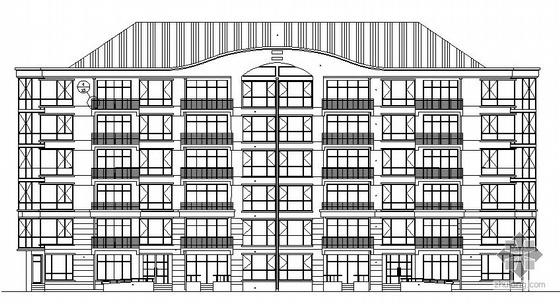长春建筑设计资料下载-长春某六层住宅楼建筑设计施工图