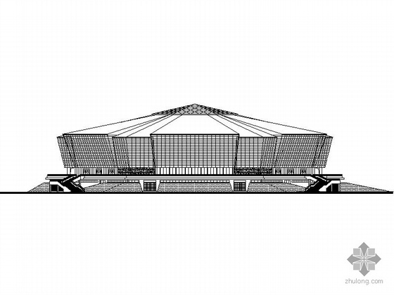 篮球馆建筑资料下载-[安徽]某大学新校区篮球馆建筑施工图