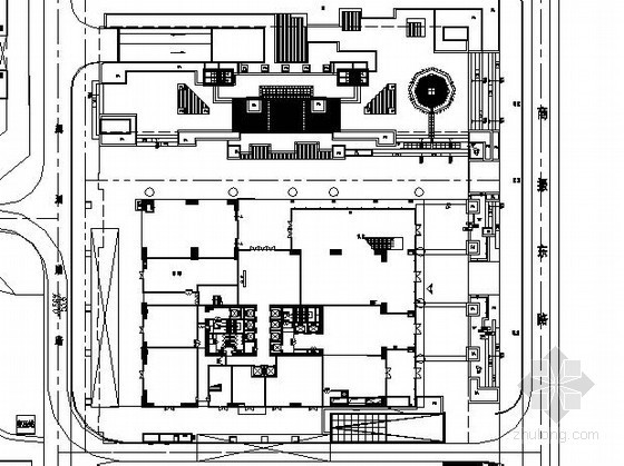 中小型商务大厦施工图资料下载-[深圳]商务大厦植物配置施工图