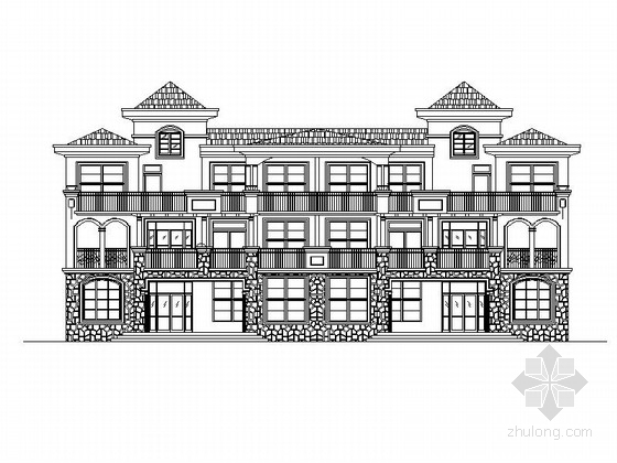 三层楼房图资料下载-[青岛]小型多层砖瓦屋面式商业办公楼房建筑施工图