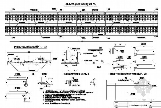 道床板资料下载-高速铁路桥梁地段无渣轨道道床板接地节点详图设计
