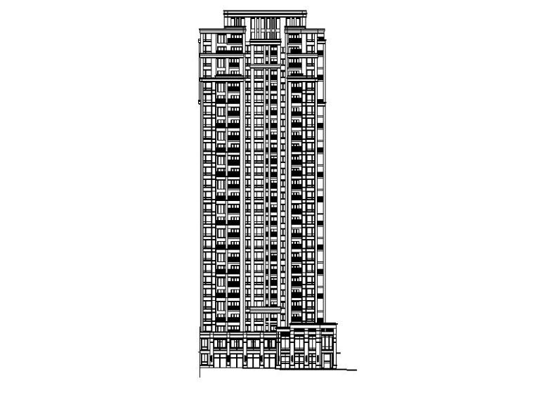 11层住宅平立剖面图资料下载-[浙江]二十七层塔式住宅平立剖面图