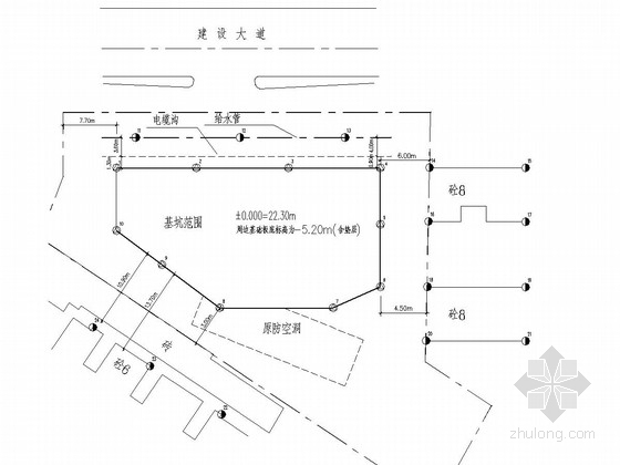 钢筋混凝土锚喷支护施工图资料下载-[湖北]深基坑粉喷桩挡墙加锚喷支护施工图