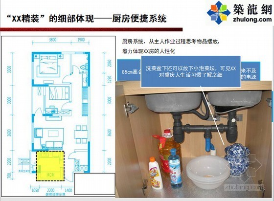 [知名房企]2014年公寓住宅项目精装修解决方案解析-XX精装”的细部体现——厨房便捷系统 