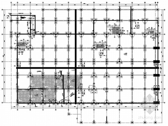 12层钢框架结构施工图资料下载-四层框架结构科技馆地下室结构施工图
