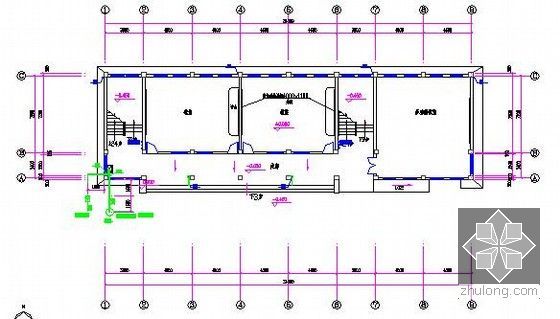 [安徽]教学楼建筑及安装工程量清单计价实例(附图纸及软件文件)-一层给排水平面图