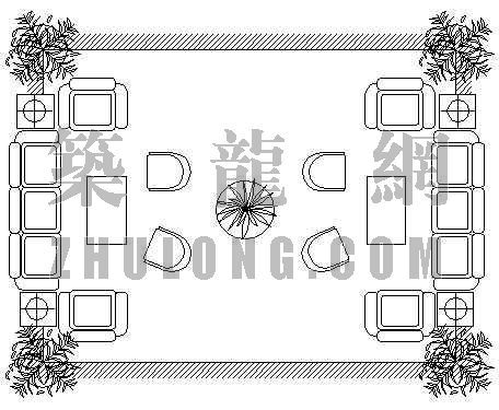 办公组合CAD资料下载-办公组合6