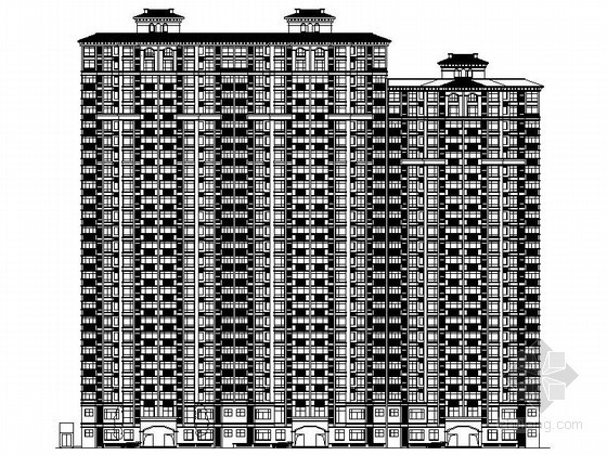 二十六层商住资料下载-[邢台]某二十六层连塔住宅楼建筑施工图