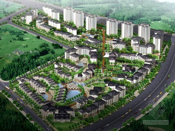 生活住宅小区方案设计资料下载-[苏州]某花园式住宅小区方案设计