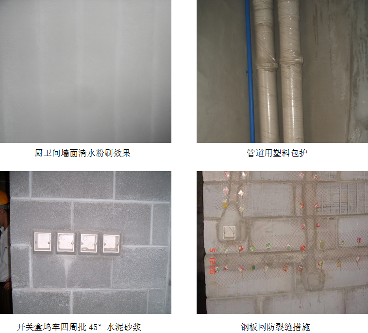 内墙砂浆粉刷资料下载-建筑工程样板房标准化做法总结