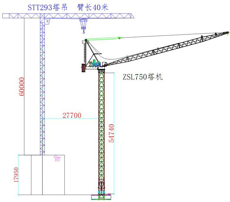 双塔办公文本资料下载-[天津]双塔办公楼工程B塔楼QTZ750型塔吊安装方案（45页）