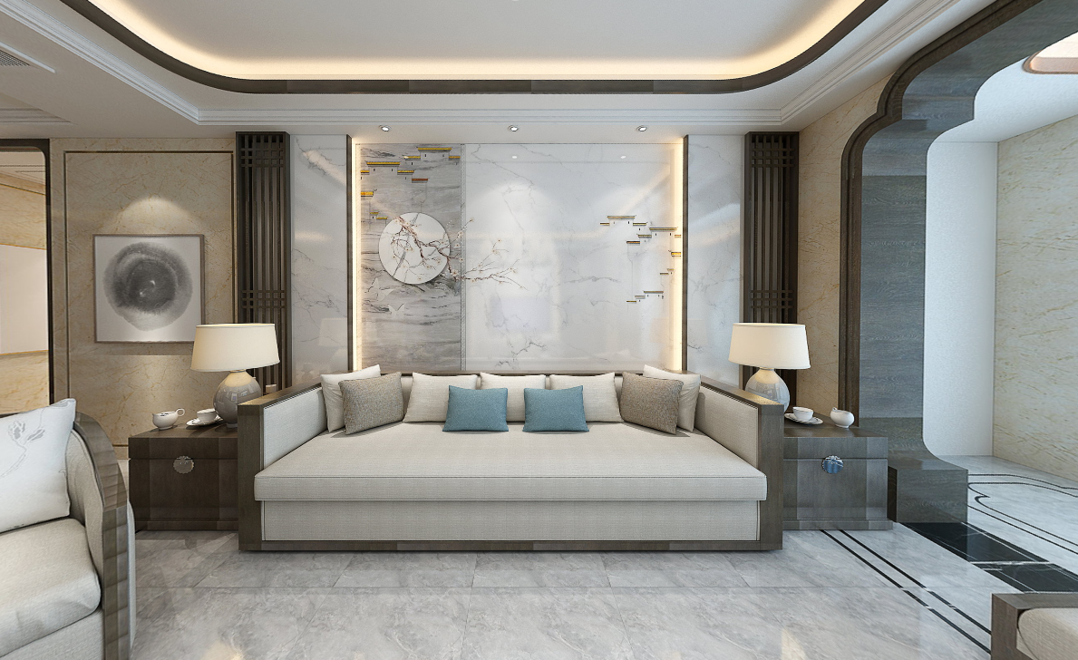 徽派中式整体客厅定制「飞阁流丹」