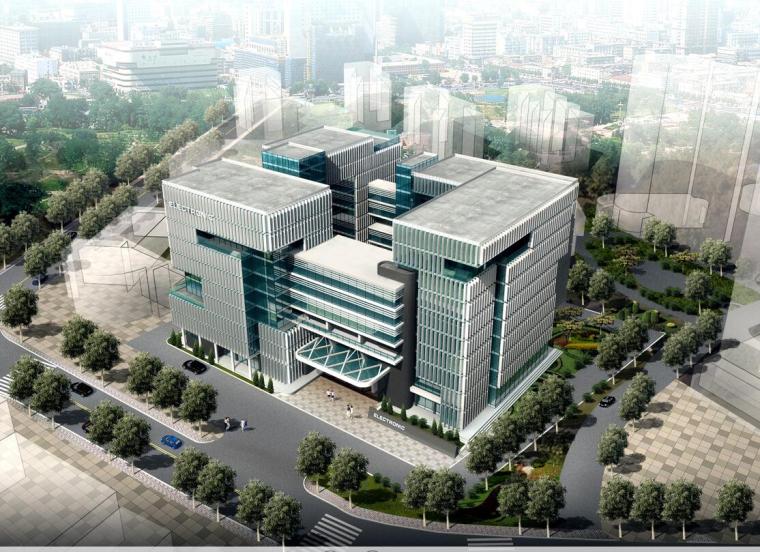 行政办公方案CAD资料下载-[福建]十层现代风格高层行政办公楼建筑方案文本（PPT+JPG）