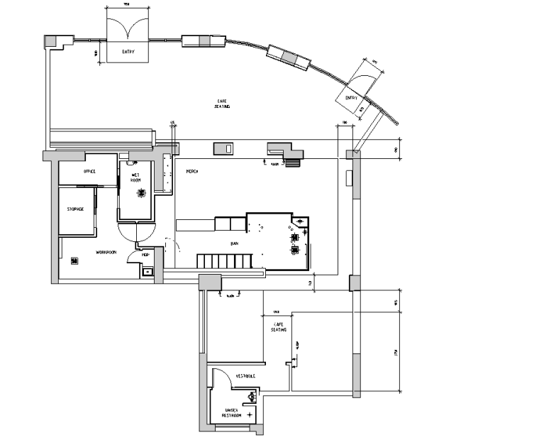 上海陆家嘴某高层建筑异常振动原因探究资料下载-星巴克丨上海陆家嘴公馆店丨2014.04.21丨施工图+软装挂画丨