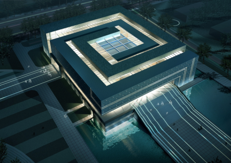南京博物馆设计方案资料下载-南阳博物馆建筑设计方案