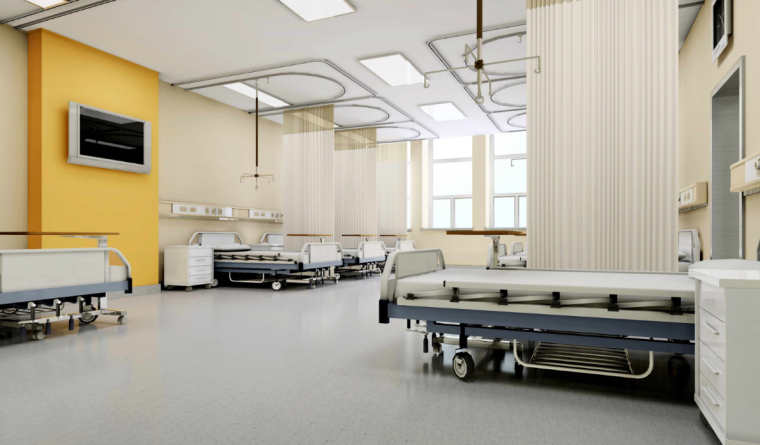 某大型医院七院室内设计装修方案及效果图（20张）-床观室效果图