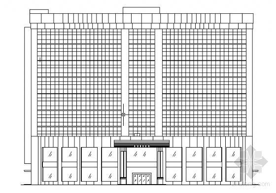 四星级酒店设计图纸资料下载-某九层四星级酒店建筑方案图纸