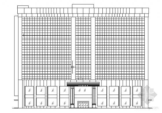 四星级酒店标准间建筑图资料下载-某九层四星级酒店建筑方案图纸