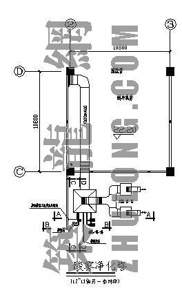废气净化塔图纸资料下载-酸雾净化塔局部大样图