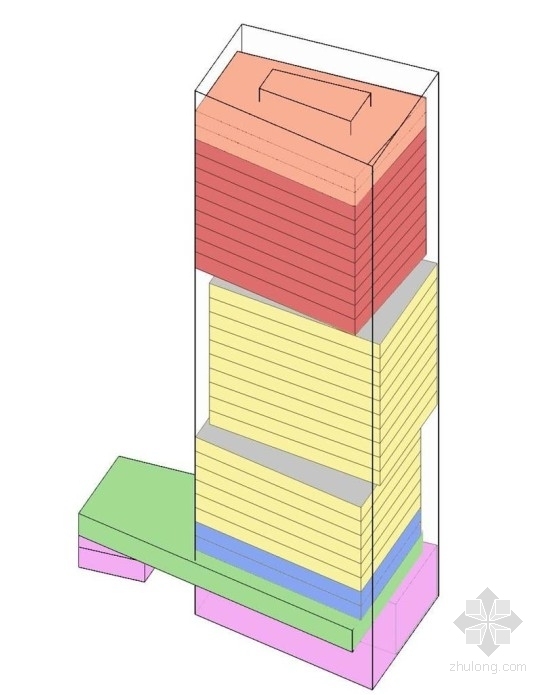 [深圳]某企业办公总部大楼建筑方案文本-功能分析图