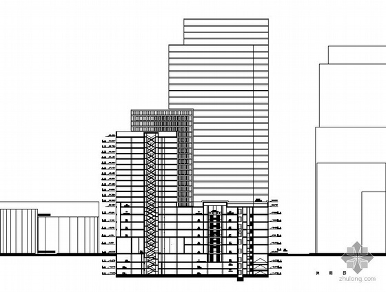 [宁波]嘉和某三十三层中心商住楼建筑施工图(带word说明,模型照片及效果图)（德国GMP）- 