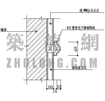 墙面收口节点资料下载-墙面收口大样7