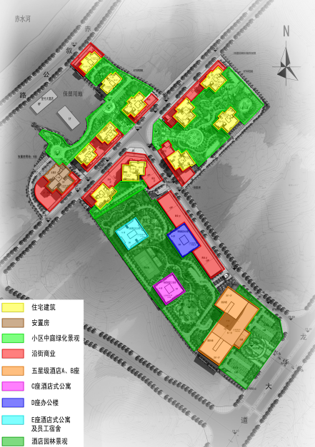 [贵州]新古典主义风格居住小区规划建筑方案设计文本-[贵州]新古典主义风格居住区规划建筑方案分析图