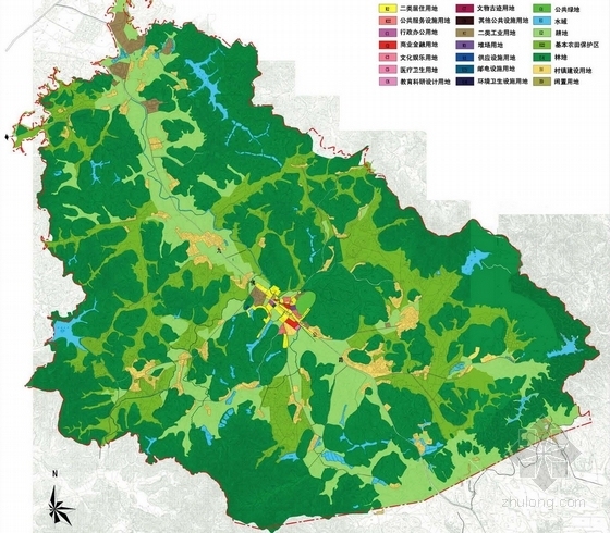 [广州]旅游观光农业示范区景观规划设计方案-景观分析图