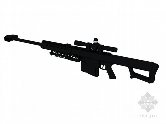 枪煞资料下载-狙击枪3D模型下载