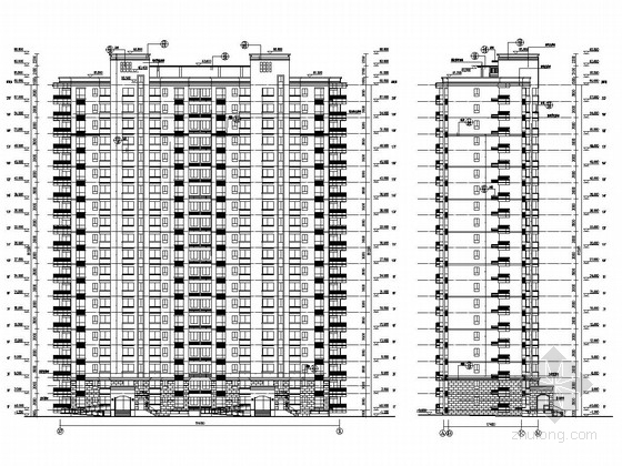 20高层户型资料下载-[西安]20层剪力墙结构大学内高层住宅楼建筑结构施工图