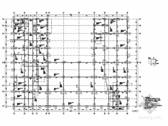 五层框架宿舍楼施工图纸资料下载-[温州]地上五层框架结构宿舍楼结构施工图