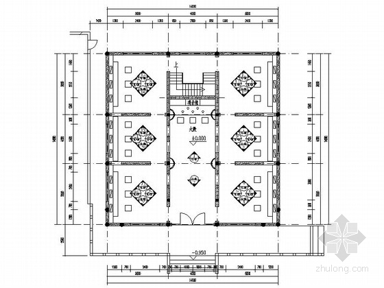 [广东]设计之都中式风情佛寺殿堂CAD装修施工图