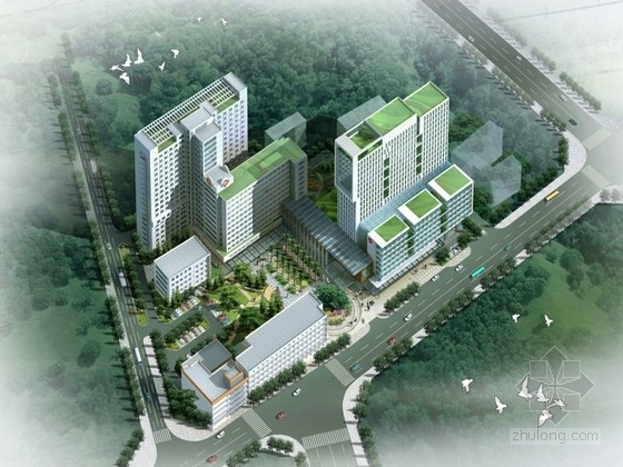 大型医院设计规划资料下载-[广东]大型医院规划及单体设计方案文本