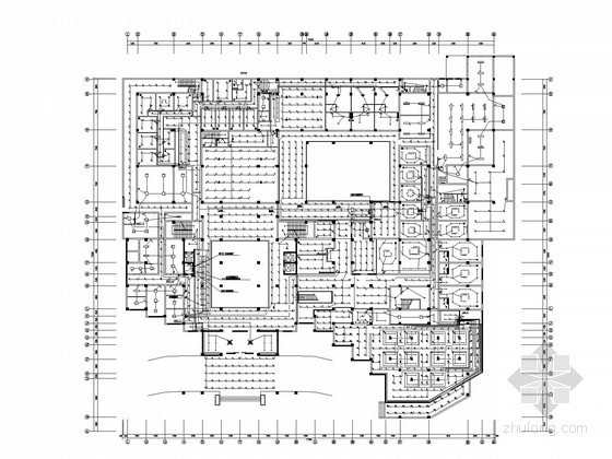 CAD五星级酒店厨房图纸资料下载-[山东]国际五星级酒店强电系统施工图纸