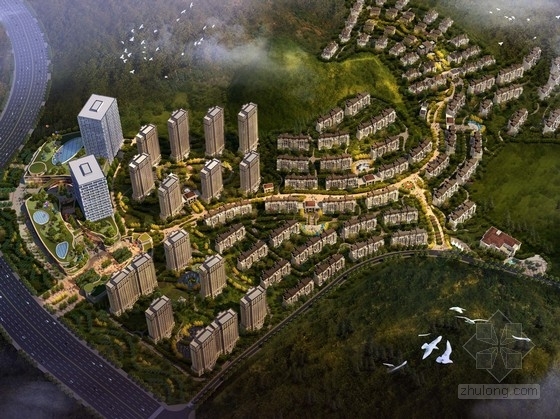 生态型公室设计方案资料下载-[江苏]生态型城市规划及单体设计方案文本（知名地产）
